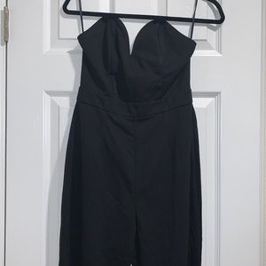 Never worn black strapless pants suit!! ✨